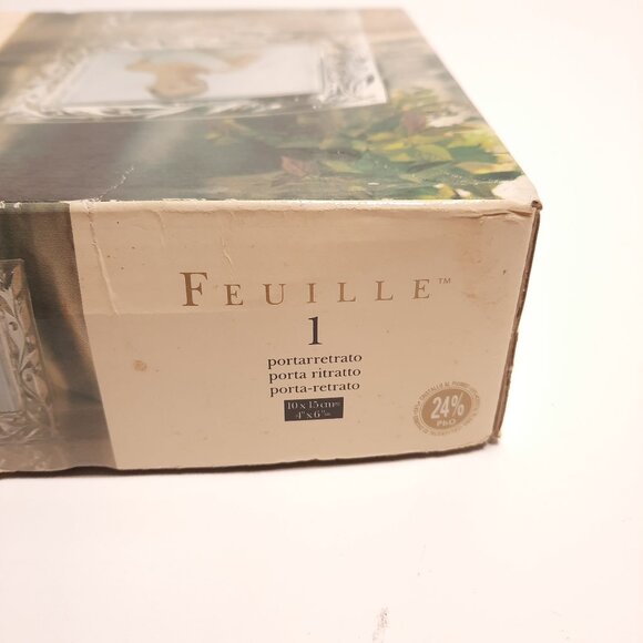 CRISTAL D'ARQUES 24% LEAD CRYSTAL PHOTO FRAME for 4 x 6 photo - Picture 9 of 9